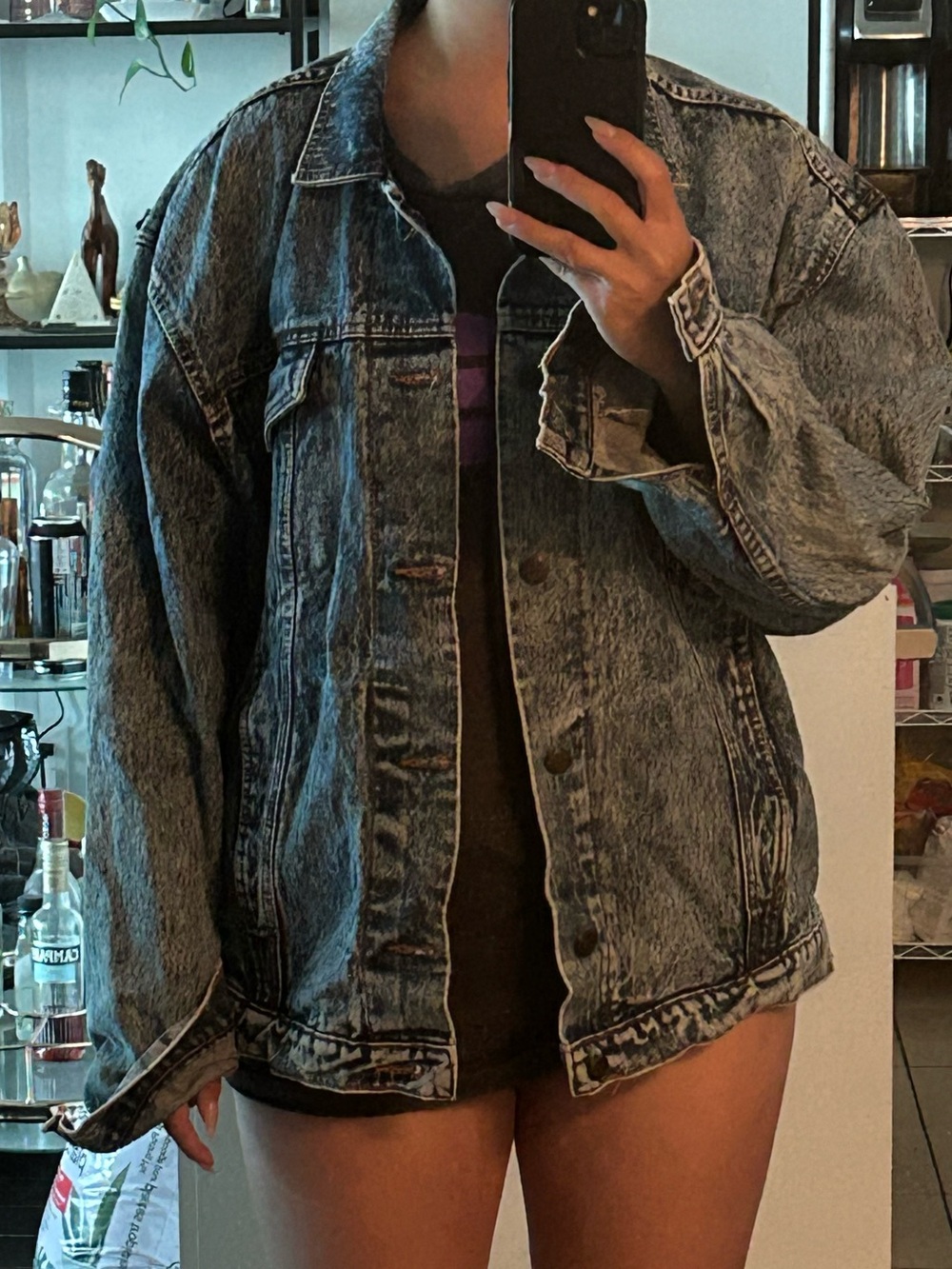 Bulk sale! 3 denim jean jackets for $25 (vintage acid wash, black, + bleached)